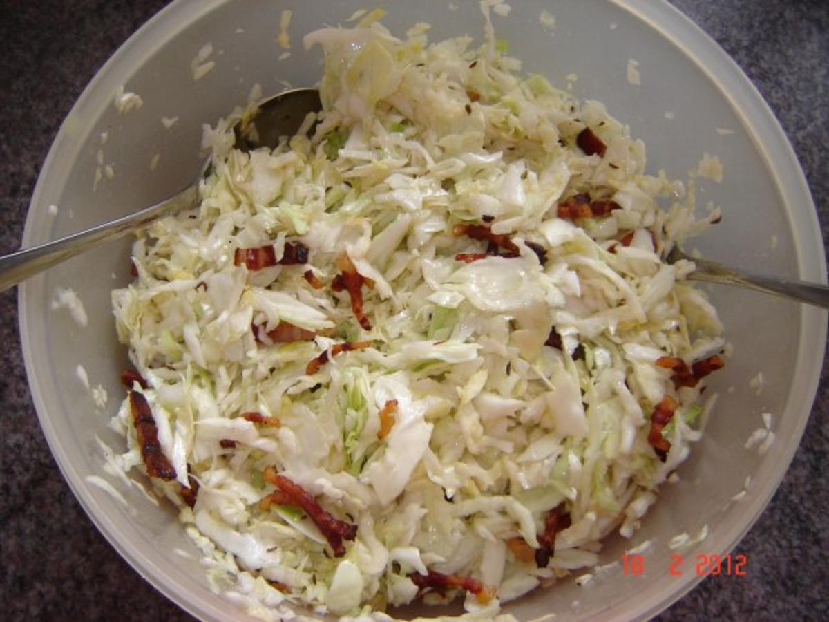 Salat : Krautsalat mit Speck - Rezept
