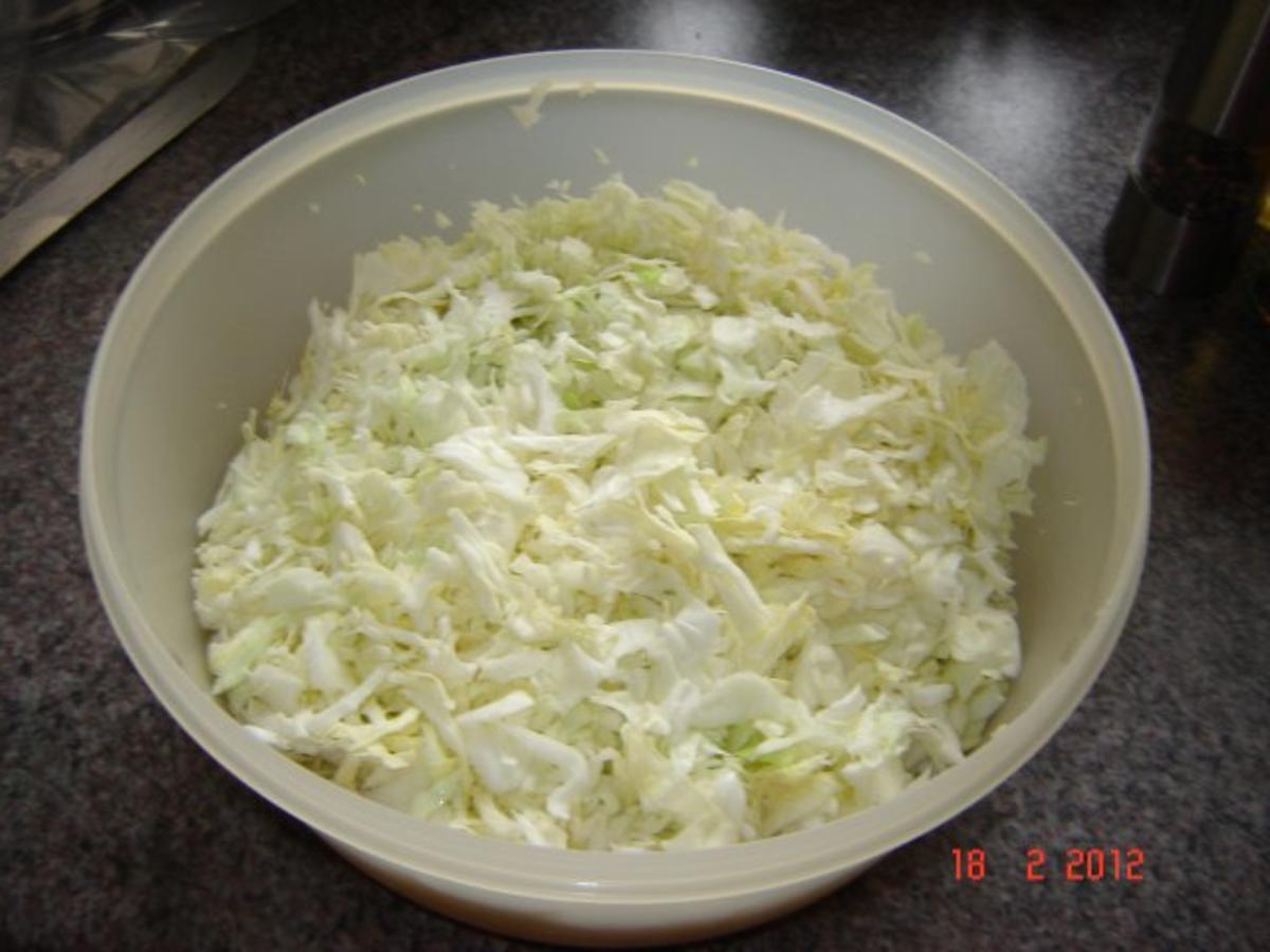 Salat : Krautsalat mit Speck - Rezept - Bild Nr. 3