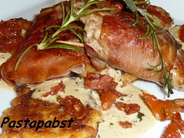 Rezept: Filet Saltimbocca mit Kartoffelplätzchen Bild Nr. 7 Filet Saltimbocca mit Kartoffelplätzchen - Rezept - Bild Nr. 7