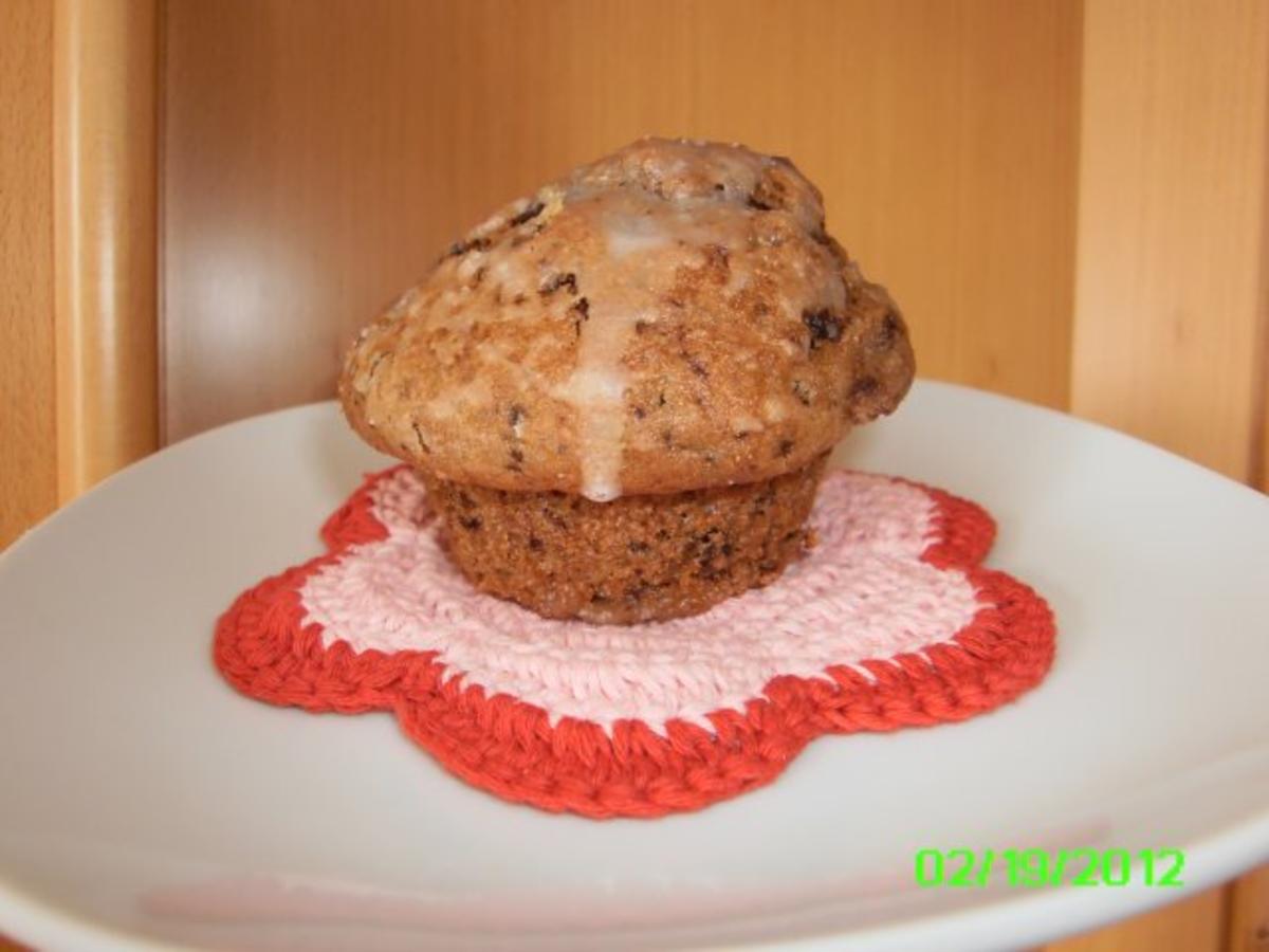 Bilder für Fluffige Schoko-Bananen Muffins - Rezept