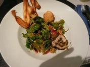 Salat / Feldsalat mit gebackenem Ziegenkäse - Rezept