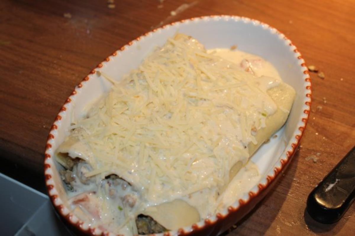 Cannelloni mit Campignon-hachfleischfüllung - Rezept - Bild Nr. 12