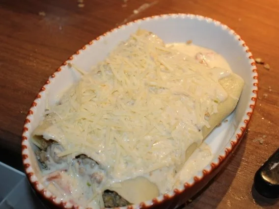 Cannelloni mit Campignon-hachfleischfüllung - Rezept - Bild Nr. 12