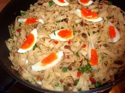 Schnelle Nudeln mit Ei - Rezept - Bild Nr. 4