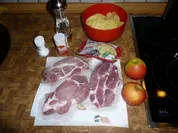 Kammkotelett , Kartoffel - Gratin - Rezept