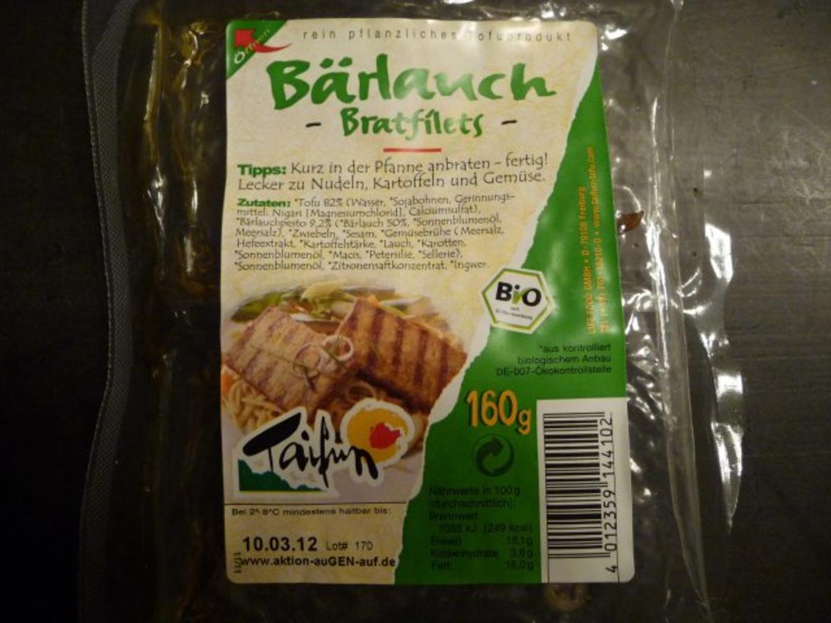 Fleischlos : Schwäbischen Kartoffelsalat mit Bärlauchbratlingen - Rezept - Bild Nr. 2