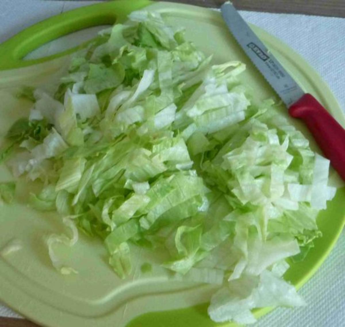 Fleischlos : Schwäbischen Kartoffelsalat mit Bärlauchbratlingen - Rezept - Bild Nr. 4