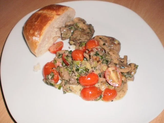 Champignon-Leber-Pfanne - Rezept