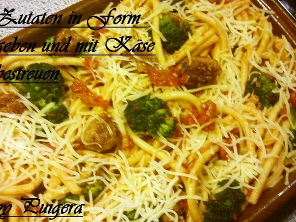 Makkaroni-Gratin mit Bratwurstbällchen und Broccoli - Rezept - Bild Nr. 9