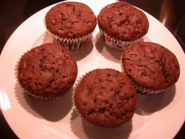 Rezept: Schoko-Kirsch-Muffins Bild Nr. 4 Schoko-Kirsch-Muffins - Rezept - Bild Nr. 4