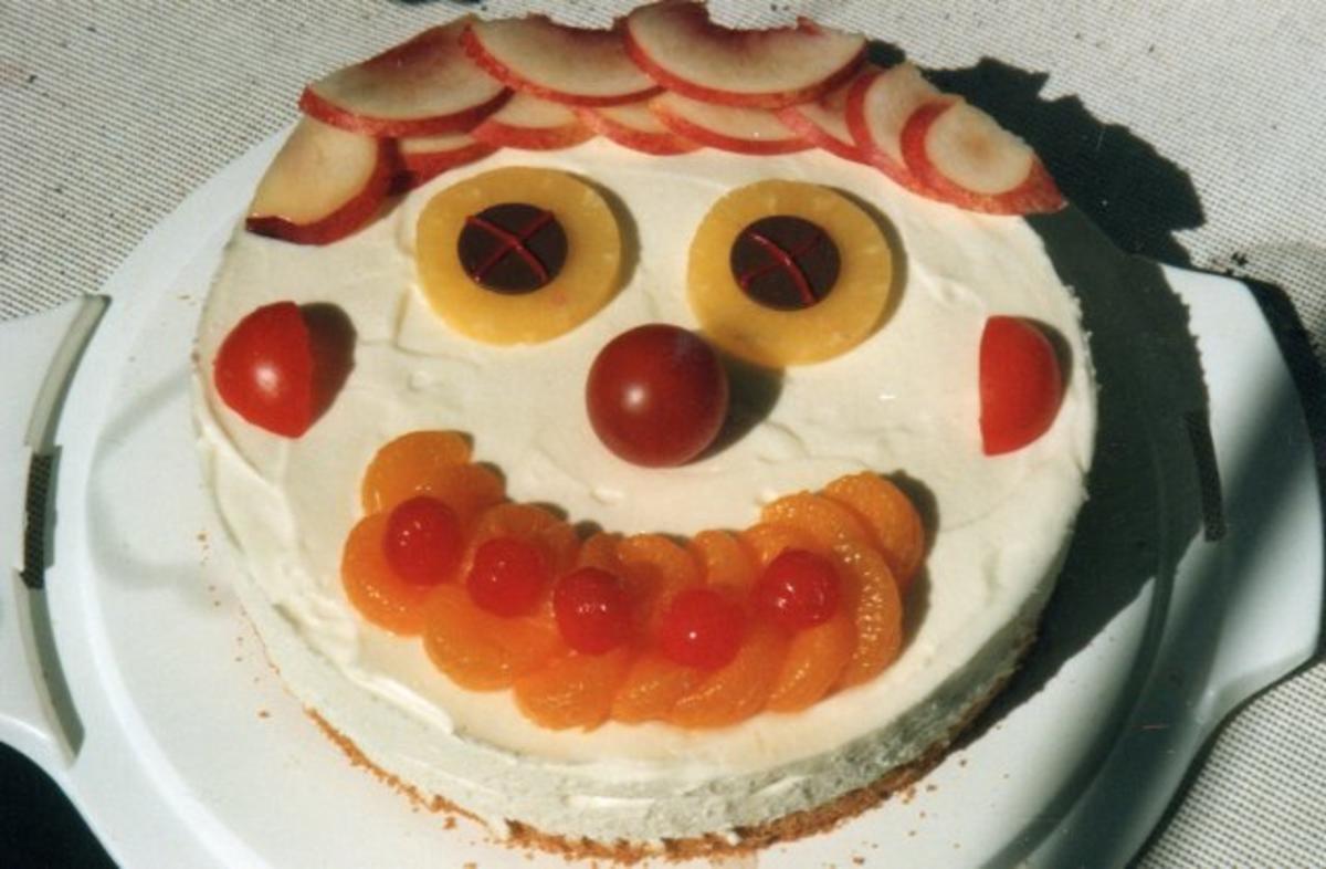 Käsesahne-Torte "Clown" - Rezept