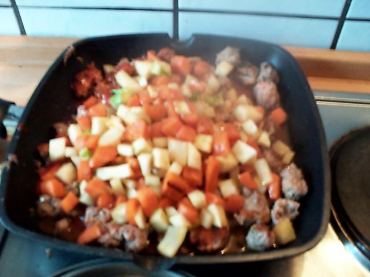 Gemüsepfanne mit Hack und Gnocchis - Rezept - Bild Nr. 9