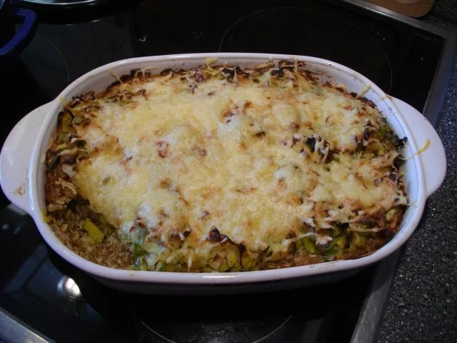 Rezept: Grünkernauflauf mit Lauch Grünkernauflauf mit Lauch - Rezept