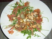 Rucola-Frischkäse-Salat - Rezept