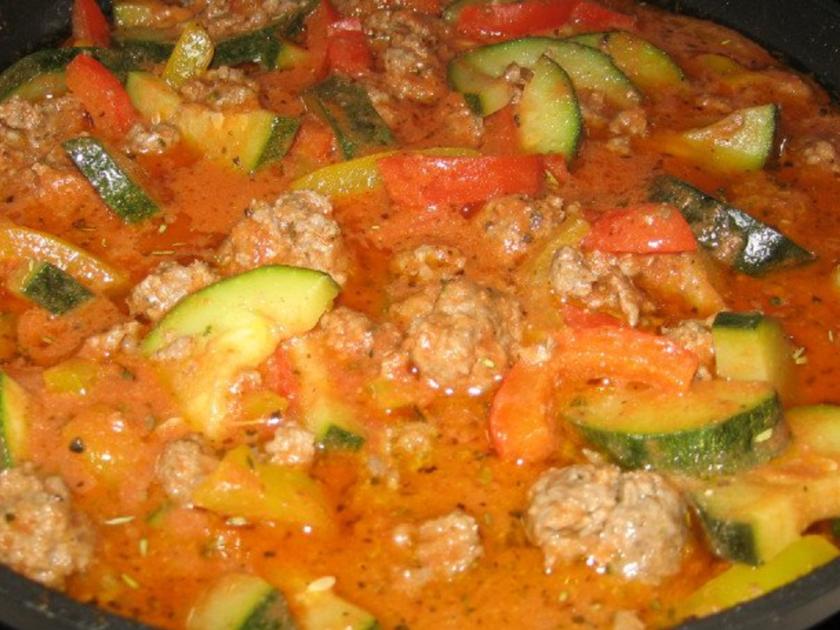 Hackbällchen Pfanne mediterran - einfach - von Waldbeere