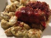 Schweinefilet-Päckchen mit Tomaten-Gnocchi - Rezept