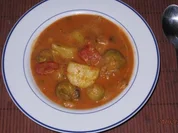 Rezept: vegetarisch:Tomaten-Rosenkohl-Topf vegetarisch:Tomaten-Rosenkohl-Topf - Rezept