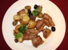 Lammfilet mit Bratlingen und Oliven - Rezept