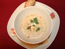 Pikantes Feigensüppchen mit Knusperbeilage - Rezept