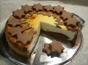 Käsetorte mit Rotweinbirnen - Rezept
