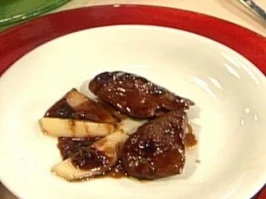 Asiatisch zubereitete Entenleber mit Soja und Bergpfirsich - Rezept