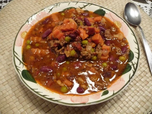 Hackfleisch : Chili con carne mit Gemüse - Rezept