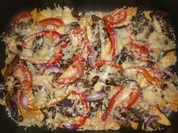 Mexikanische Rindfleischstreifen auf Taco-Chips - Rezept