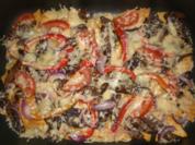 Mexikanische Rindfleischstreifen auf Taco-Chips - Rezept