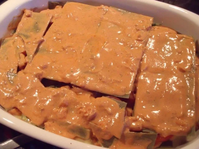 Rezept: Lachs-Spinat-Lasagne Bild Nr. 3 Lachs-Spinat-Lasagne - Rezept - Bild Nr. 3