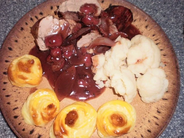 Schweinefilet mit Balsamico-Kirschen - Rezept - Bild Nr. 3