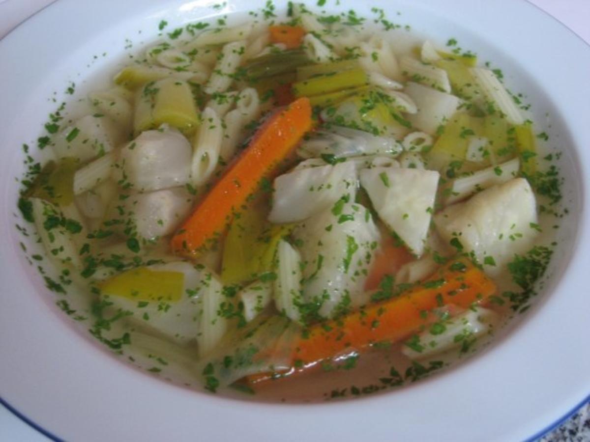 Bilder für Kräftige Gemüse-Nudelsuppe - Rezept