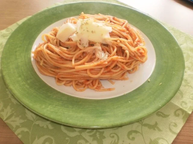 Spaghettios mit Tomatensauce - Rezept