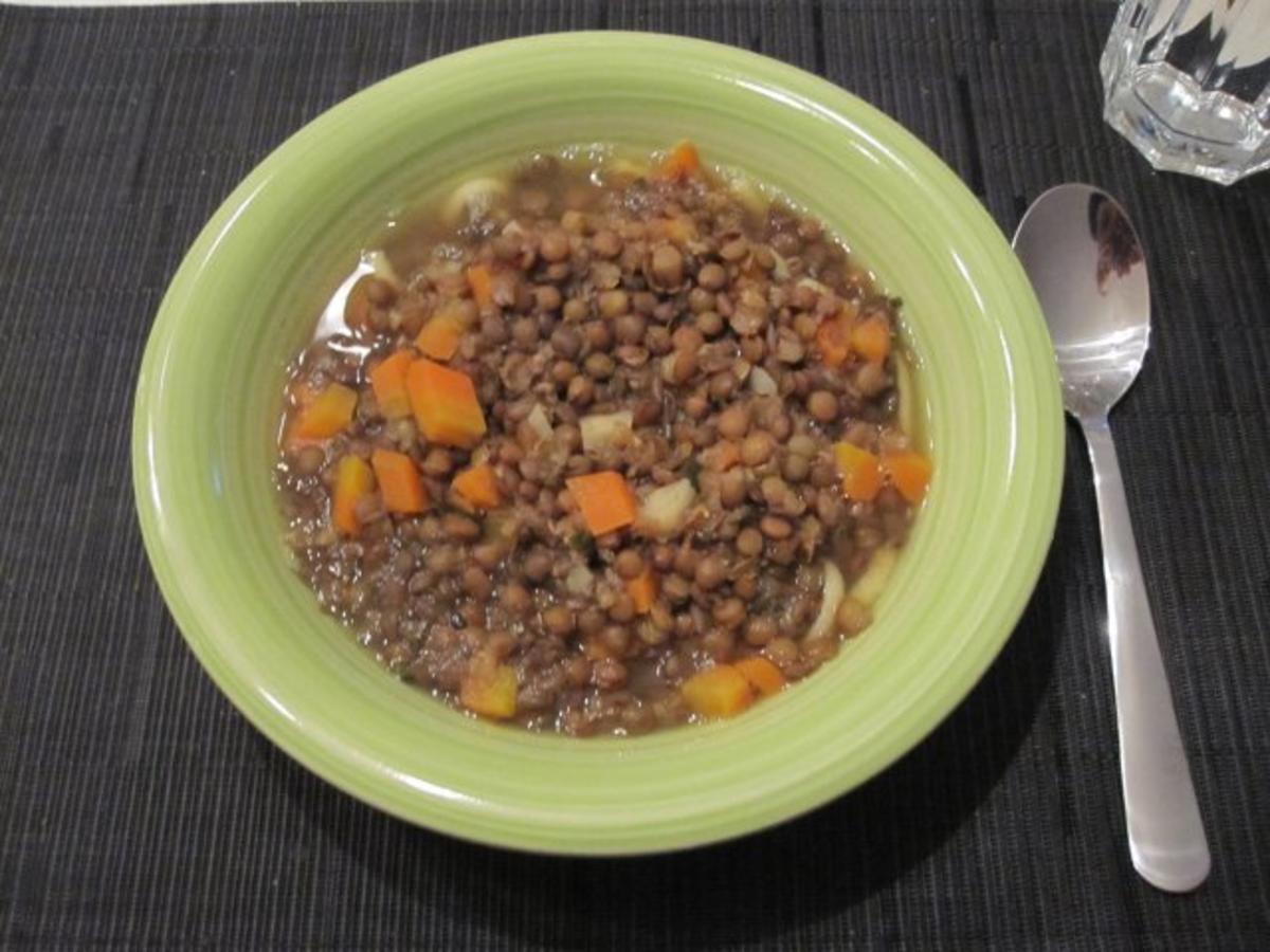 Vegane Linsensuppe - Rezept