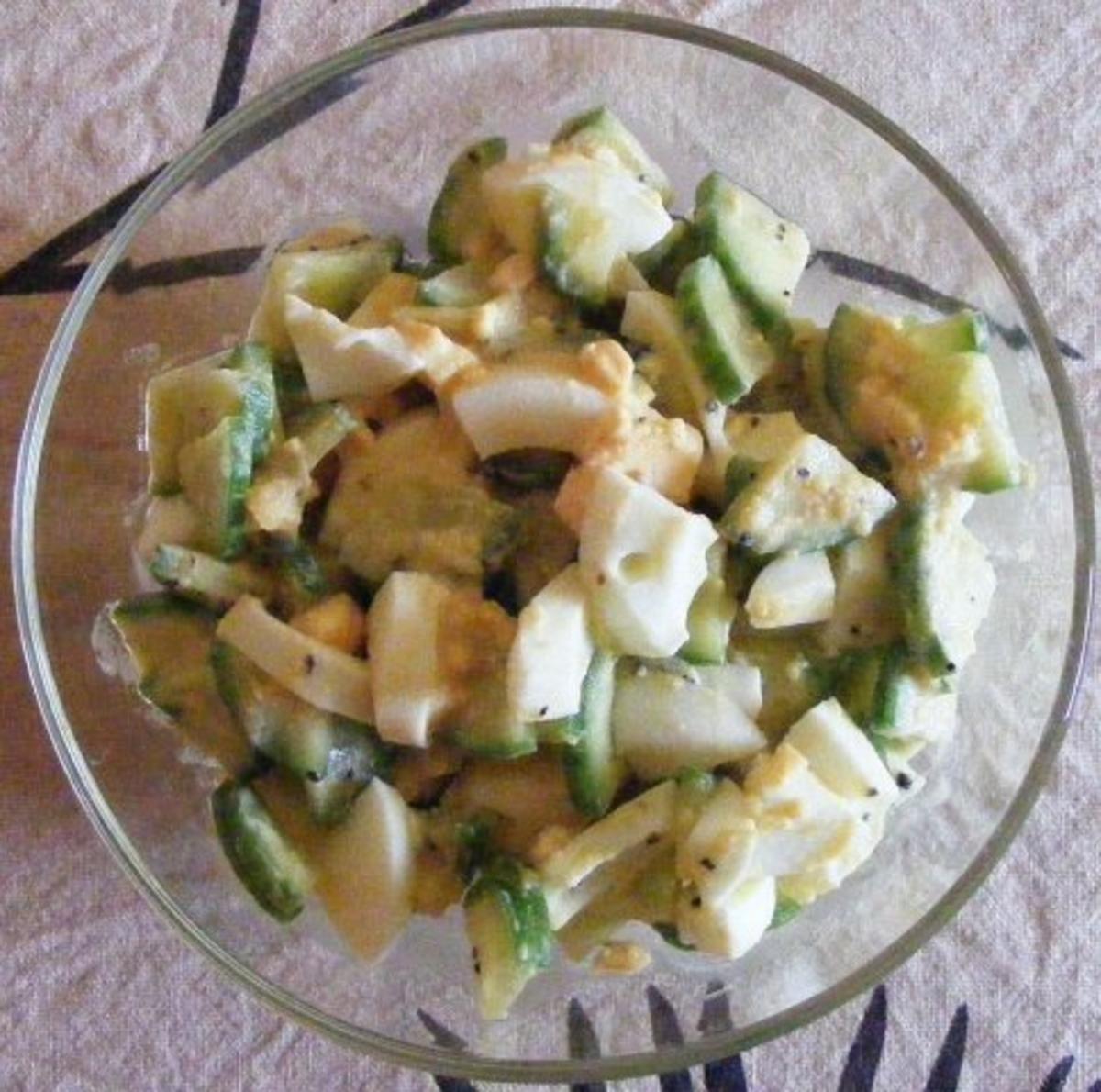 Eier-Gurken-Salat - Rezept