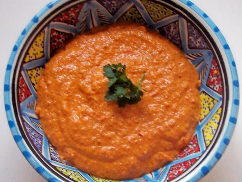 Syrische Mandel Paprika Paste - schnell &amp; einfach - 226 kcal/100g