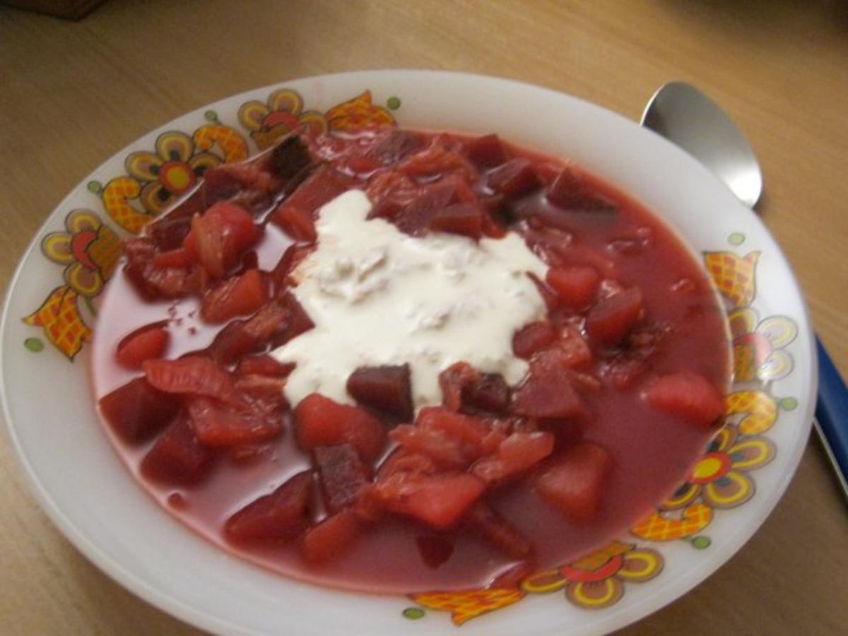 Bilder für Rote-Bete-Kartoffelsuppe - Rezept