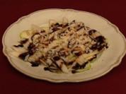 Birnen-Zucchini-Carpaccio auf Limetten-Balsamicospiegel (Ulrike Röseberg) - Rezept