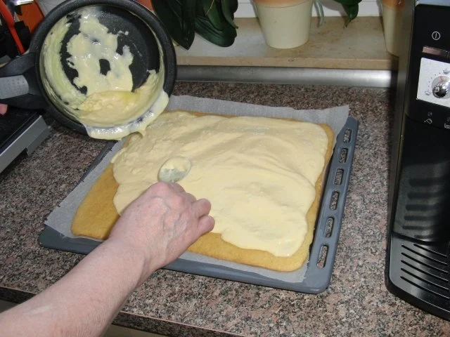 Kirsch-Schmand-Blech-Kuchen - Rezept - Bild Nr. 5