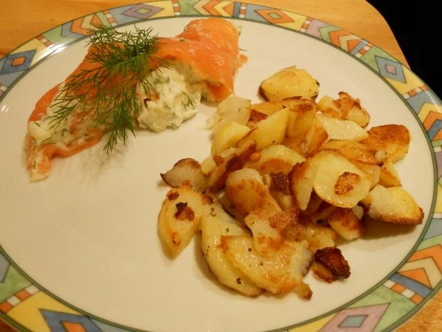 Rezept: Lachsroulés mit frischem Dill Bild Nr. 5 Lachsroulés mit frischem Dill - Rezept - Bild Nr. 5