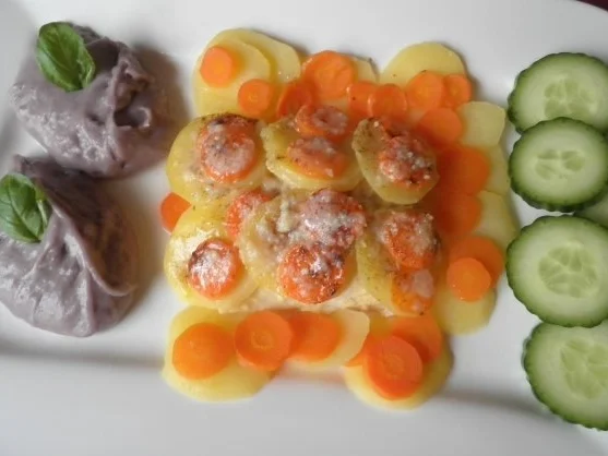 Rezept: Zugedeckter Fisch mit violetten Kartoffelpüree Bild Nr. 9 Zugedeckter Fisch mit violetten Kartoffelpüree - Rezept - Bild Nr. 9