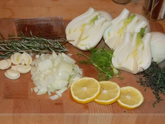GESCHMORTER FENCHEL IM SAFRAN - GEMÜSESUD  /  FENOUIL BRAISÉ AU SAFRAN - Rezept - Bild Nr. 4