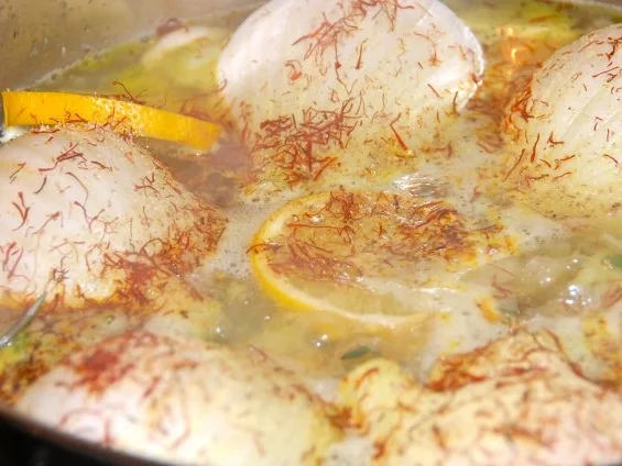 GESCHMORTER FENCHEL IM SAFRAN - GEMÜSESUD  /  FENOUIL BRAISÉ AU SAFRAN - Rezept - Bild Nr. 11