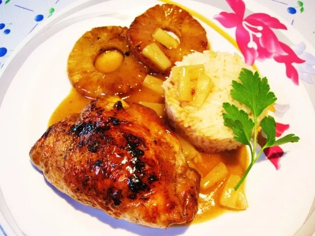 Hähnchenschenkel "Hawaii" ... - Rezept - Bild Nr. 9