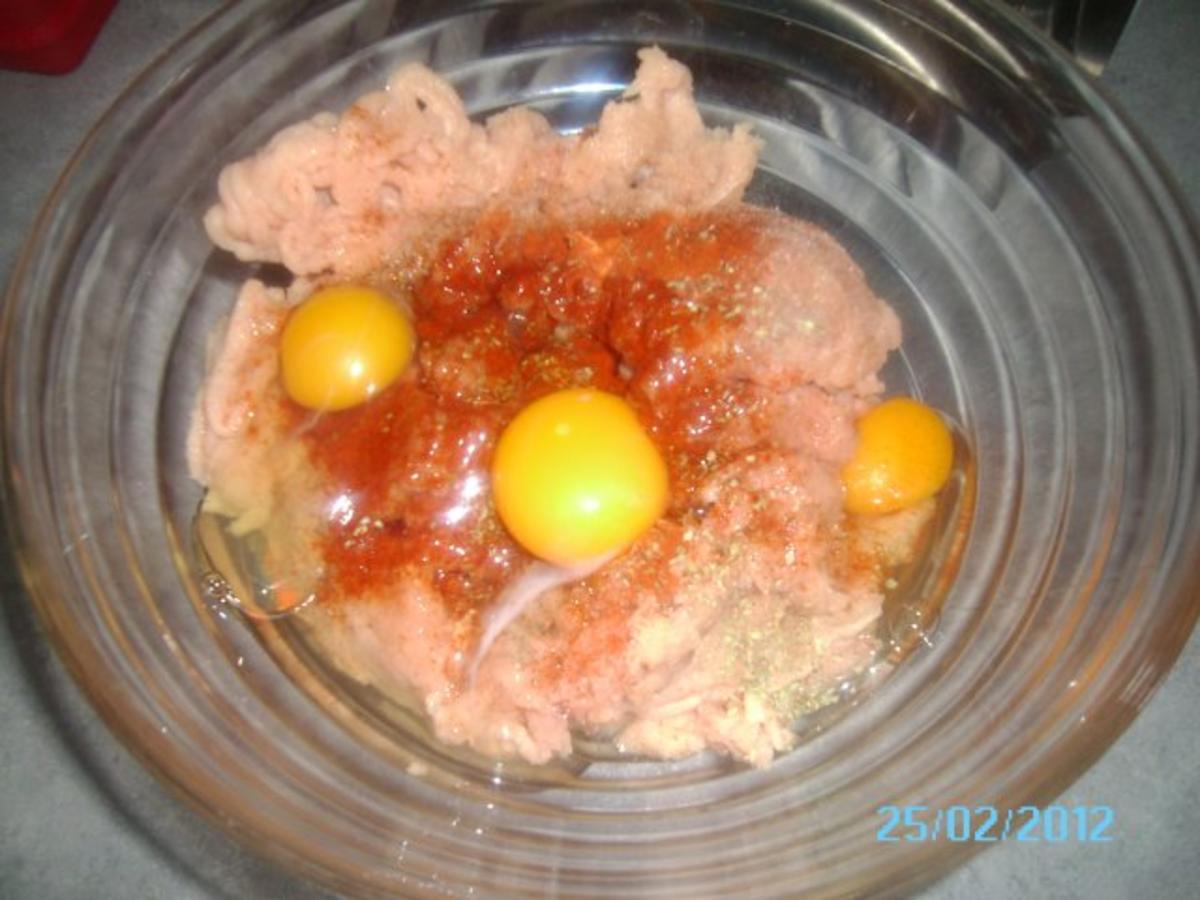 Putenfleischlaibchen mit Kartoffelpüree - Rezept - Bild Nr. 3