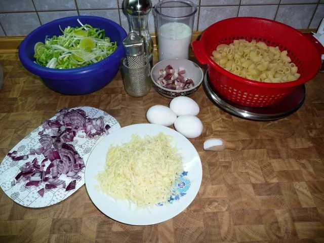 Nudel-Lauch-Gratin - Rezept