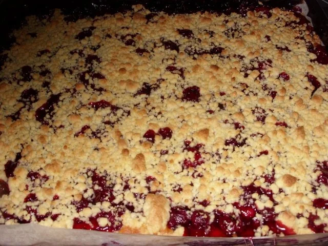Rezept: Kirschstreusel vom Blech Kirschstreusel vom Blech - Rezept