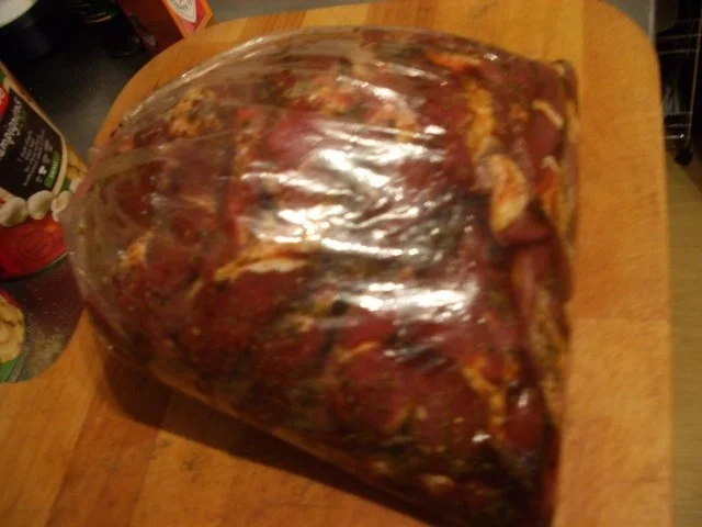 Rezept: Schweinenackensteak mariniert mit Champignons Bild Nr. 5 Schweinenackensteak mariniert mit Champignons - Rezept - Bild Nr. 5