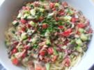 Schnelle bunte Nudelsoße - Rezept