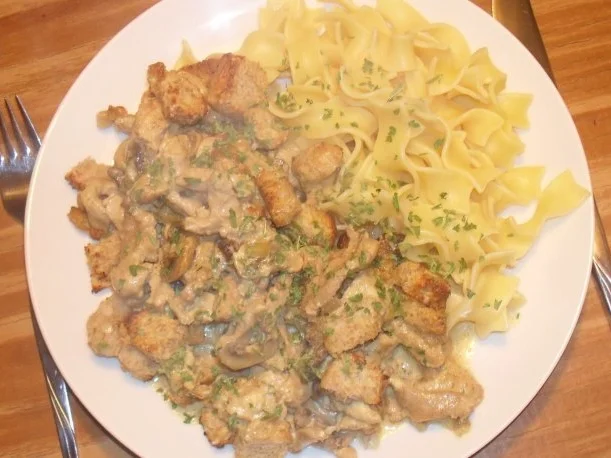 Geschnetzeltes mit Weinkruste - Rezept - Bild Nr. 2