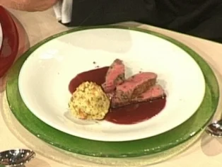 Tranchen vom Rinderfilet mit Kartoffel-Pfifferling Flan - Rezept